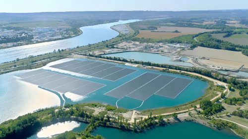 欧洲最大浮式太阳能光伏电站在法国落成